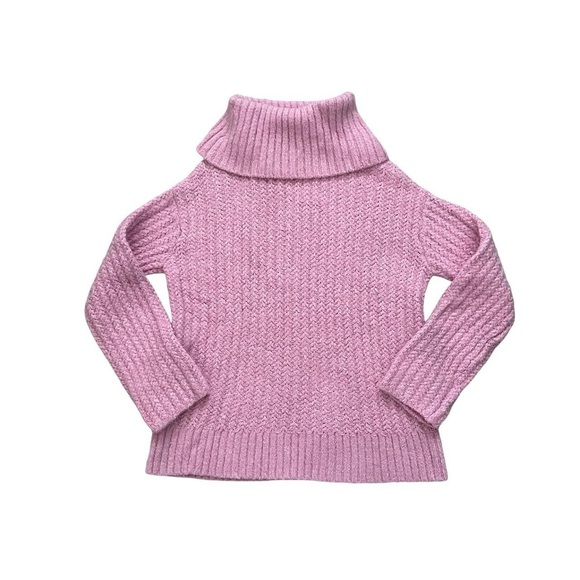 Maeve by Anthropologie Pink Turtleneck Pullover Sweater - Picture 3 of 7